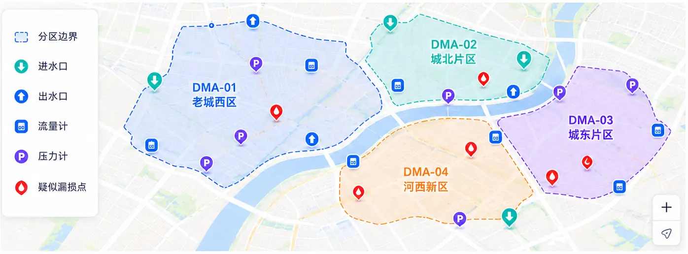 DMA分区计量地图